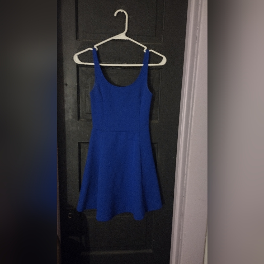 Blue casual dress